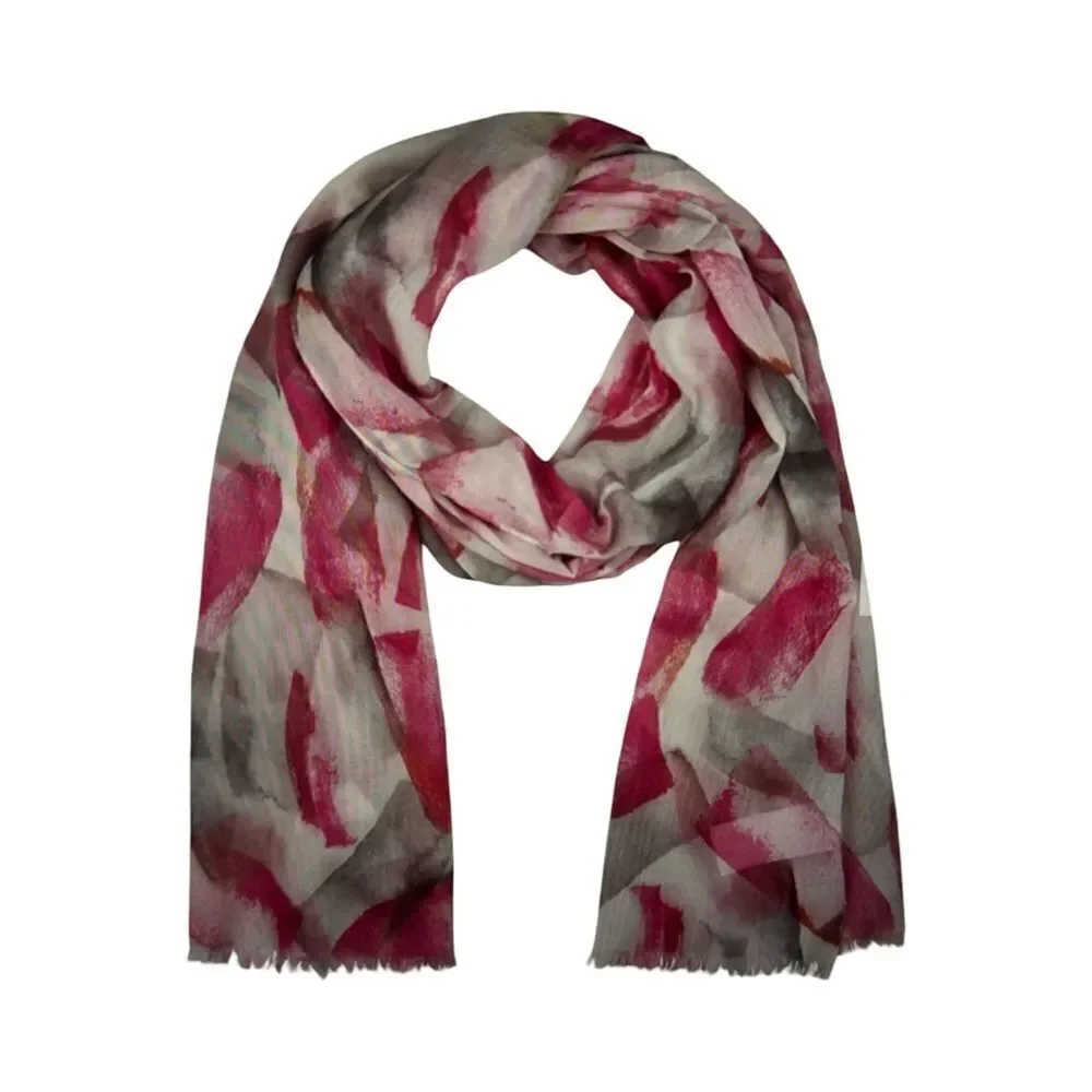 RABE MAGENTA PRINT SCARF